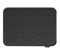 Brabantia Tapis à vaisselle en silicone gris foncé