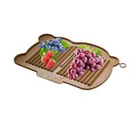 Tapis égouttoir en silicone, tapis de séchage résistant à la chaleur, plateau de comptoir de cuisine, résistant à la chaleur, collecteur d'eau antidérapant, idéal pour la cuisine, l'évier, les fruits