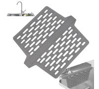 Tapis égouttoir en tissu, protection d'évier de cuisine en silicone, résistant à la chaleur, tapis de séchage multifonction antidérapant pour table de salle à manger