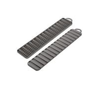 Metaltex Tapis égouttoir Gravity Slim recto‑verso 40 x 8 cm Gris