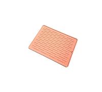 Tapis égouttoir Tapis d'égouttage en silicone for la cuisine, résistant à chaleur, for égoutter vaisselle, tapis de table durable et rembourré(30x15 Pink)