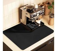 Tapis Egouttoir Vaisselle 40×30cm Tapis Evier Cuisine Noir