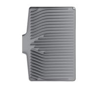 Tapis Egouttoir Vaisselle Silicone Grade Alimentaire Antidérapant Drainage Canalisé 48x35cm Protection Thermorésistant 230°C Cuisine Salle Bain Pliable Tapis De Drainage De Cuisine