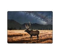 Tapis Elk in The Meadow 203 x 147,3 cm - Confortable, doux, résistant à l'usure, antidérapant, adapté pour les chambres, les salons et autres scènes.