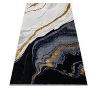 Tapis EMERALD exclusif 1017 glamour, élégant marbre blu scuro / or 160x220 cm