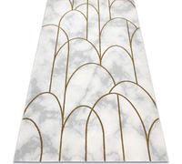 Tapis EMERALD exclusive 1016 glamour, art déco élégant, marbre crème / beige doré 240x330 cm