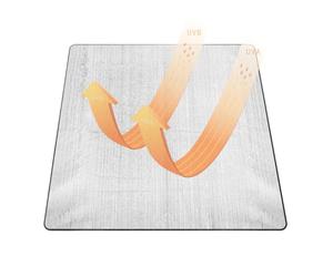 Tapis en aluminium 200 x 200 cm, imperméable et isolant | Matelas de camping pour salon, chambre à coucher, bureau, maison, voiture
