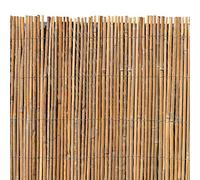 Tapis en bambou - Clôture brise-vue - Pour de jardin - Naturel - Coupe-vent 1,20m x 5,00m