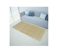 vidaXL Tapis en bambou naturel à lattes rectangulaire 150 x 200 cm