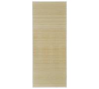 Tapis En Bambou Naturel À Latte Rectangulaire 150 X 200 Cm
