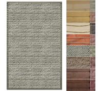 Tapis en bambou Tapis en bambou avec cadre en tissu Panda Naturel 200 x 300 cm