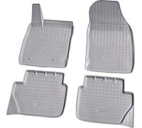 tapis en caoutchouc 3D pour Ford EcoSport | année à partir de 2012> | gris ajusté avec bordure