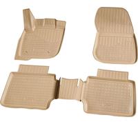 tapis en caoutchouc 3D pour Ford Mondeo V | année à partir de 2014> | beige ajusté avec bordure