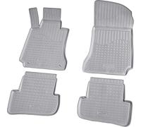 tapis en caoutchouc 3D pour MERCEDES Classe C | W204 | S204 | 2007-2014 | gris