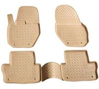 tapis en caoutchouc 3D pour VOLVO XC60 | 2008 - 2017 | beige ajusté avec bordure