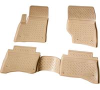 tapis en caoutchouc 3D pour VW Touareg | 7L | BJ 2002 - 2010 | beige avec bordure