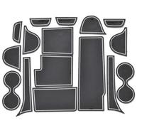 Tapis en Caoutchouc Antidérapant pour Mazda CX7 16 Pièces/Ensemble pour Intérieur De Voiture Rainure Porte Accessoires Automobiles(Wit)