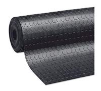 Tapis en Caoutchouc antidérapant pour Sol Vente au mètre, Hauteur 100 cm, épaisseur 3 mm, Noir résistant, sur Mesure, modèle Paillasson, Bulles en Caoutchouc au mètre