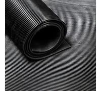 Tapis en Caoutchouc en Rouleau - Nervures Fines - Épaisseur 3 mm - Largeur 50 cm - Longueur 1 m