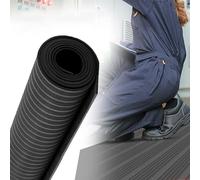 Tapis en caoutchouc isolant électrique - Grand rouleau de revêtement de sol non conducteur pour électricien, 8 m x 1 m x 3 mm pour les opérations de sous-station