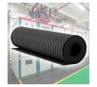 Tapis en caoutchouc isolé pour sécurité électrique, rouleau de revêtement de sol haute tension avec texture ondulée, 1 m de large pour sous-station et salle de distribution