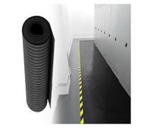 Tapis en caoutchouc isolé - Rouleau de tapis de sol anti-électrocution, découpable et antidérapant pour salle de distribution et atelier d'usine, 3 à 10 mm d'épaisseur