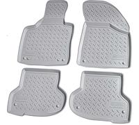 Tapis en caoutchouc pour AUDI A3 8P Sportback Cabrio | 2003-2013 | gris avec bordure