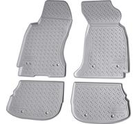 Tapis en caoutchouc pour AUDI A4 8D B5 Limousine Avant BJ 1994-2001 | gris avec bordure