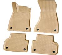 Tapis en caoutchouc pour AUDI A5 F5 Coupe Sportback | BJ à partir de 2016> | beige avec bordure