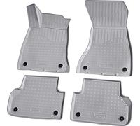 Tapis en caoutchouc pour AUDI A5 F5 Coupe Sportback | BJ à partir de 2016> | gris avec bordure