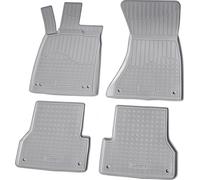 Tapis en caoutchouc pour AUDI A6 C7 4G Allroad Avant Limo 2011-2018 | gris avec bordure