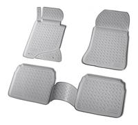 Tapis en caoutchouc pour MERCEDES Classe E | W124 | S124 BJ 1984-1997 | gris + bordure