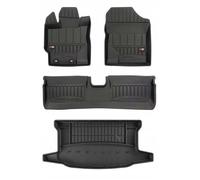 Tapis en caoutchouc pour Toyota Yaris - FROGUM - Ensemble 3D - 2013-2018 - Ajustement parfait - Sans odeur
