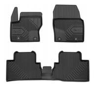 Tapis en caoutchouc pour voiture - FROGUM - Ford Grand C-MAX 2010-2019 - 3 pièces - Noir - Élastomère plastique TPE