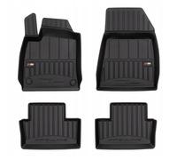 Tapis en caoutchouc pour voiture - FROGUM - Renault Clio E-Tech V depuis 2019 - Bords 3D - 4 pièces - Noir