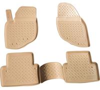 Tapis en caoutchouc pour VOLVO V70 / XC70 | 2000 - 2007 | beige ajusté avec bordure