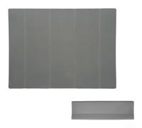 Tapis en Caoutchouc Résistant Chaleur -40℃ à 180℃ | Imperméable, résistant chaleur , pour surface texturée, protège tables, idéal camping pique-nique(Gray)