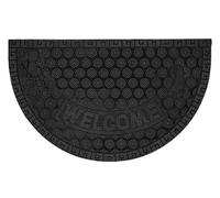 Tapis en caoutchouc - tapis CASABLANCA argent/noir 45x75 cm Mybesthome