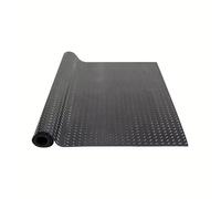 Tapis en Caoutchouc Ultra-résistant, Tapis de Sol Garage for Atelier, Salle Sport, Rouleau en PVC, Gris, 1,5 x 4 m(Black,1.5x3m)