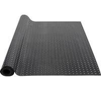 Tapis en caoutchouc VEVOR 2465 x 1236mm Tapis de sol en caoutchouc SBR Tapis à picots de 3 mm d'épaisseur Tôle larmée diamantée Tapis de sol Tapis en caoutchouc antidérapant Idéal pour les garages, le