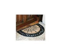 Tapis en coco Coral demi-lune - 45x75 cm