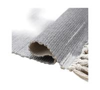 Tapis en coton Ashler Boho Tapis tressé Franges Intérieur Extérieur Tapis pelucheux tufté Lavable en machine Tapis sol pour décoration de salon Chambre à coucher Cuisine Style ferme 940850573 Gris