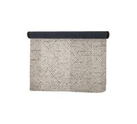 Tapis en coton beige, rectangulaire, à motifs - Bloomingville, Saxo - 150x210 cm