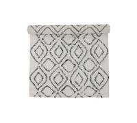 Tapis en coton blanc, à motifs, rectangulaire - Bloomingville, Katie - 90x150 cm
