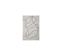 Tapis en coton blanc, rectangulaire, à motifs - Bloomingville, Berbère - 180x120x3 cm