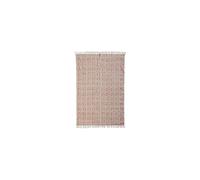 Tapis en coton rose, de salon, rectangulaire, à motifs - Chehoma, Cashmere - 160x230 cm