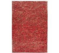 Tapis en Cuir Fait Main "Finish" Rouge & Or 160 x 230 cm Rouge G