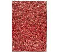 Tapis en Cuir Fait Main "Finish" Rouge & Or 200 x 290 cm Rouge G