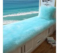 Tapis en fausse fourrure - Tapis antidérapant doux pour chambre à coucher, salon, canapé et sol - Coussin lavable pour banc et baie vitrée