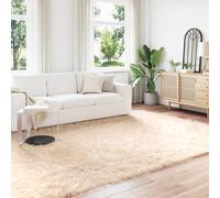 Vidaxl Tapis En Peau De Mouton Synthétique Noir 200 X 280 Cm Polyester